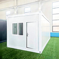 Maison conteneur pliable écologique personnalisable en usine 20ft 40ft, habitation modulaire préfabriquée durable en acier isolé, cabine mobile