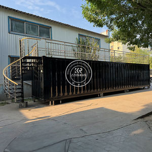 ร้านกาแฟเคลื่อนที่แบบตู้คอนเทนเนอร์สำเร็จรูป ขยายได้ เคลื่อนย้ายได้ พร้อมโครงเหล็กและแผงแซนวิชสำหรับใช้งานกลางแจ้ง - Product Image 1