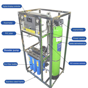 Système <span class=keywords><strong>de</strong></span> traitement d'<span class=keywords><strong>eau</strong></span> par osmose inverse commercial 250L/H 500L/H certifié CE ISO, réservoir en acier inoxydable SS304 et FRP, personnalisable OEM pour l'<span class=keywords><strong>eau</strong></span> potable industrielle - Product Image 2
