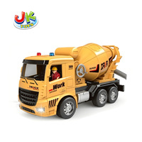 Camion malaxeur à béton RC à l'échelle 1:20, 6 canaux, avec lumières et musique, jouet de simulation de véhicule de construction avec démonstration à une touche pour enfants
