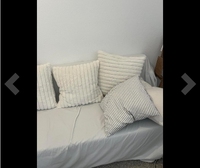 Vente en gros de housses de coussin décoratives de luxe en coton tissé à rayures imperméables unies Boho moelleuses et pelucheuses