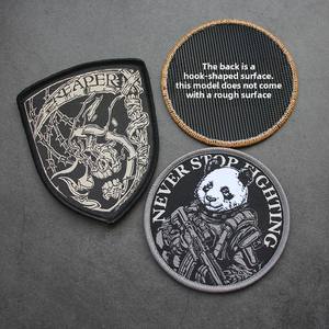 Parche Táctico Panda Tejido con Cuentas, Ecológico, de Tela No Tejida, con Gancho y Bucle para Ropa y Accesorios de Mochila - Product Image 4