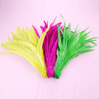 En gros En Vrac Coloré Coq Selle Cou Hackle Plume Cordée pour Carnaval Vêtement Pyjamas Manteau Vêtements Décoration