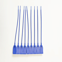 Sceau plastique à serrage progressif pour la sécurité du coffre, avec grande languette de verrouillage en plastique, bandes de fermeture à glissière en plastique scellées