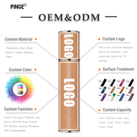 Envase de Perfume de 10 ml, Atomizador Calibrado de Lujo, Proveedor de Diseño, Color Rojo Marrón, Regalo VIP