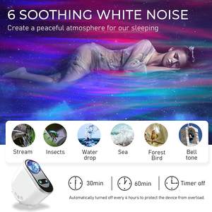 <strong>Galaxy</strong> Aurora <strong>Projector</strong> LED Northern Lights <strong>Star</strong> <strong>Projector</strong> 6 White Noise Starry Moon Light with Speaker for Kids Gift Bedroom - Product Image 5