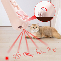 Alta quantità 5 in 1 puntatore Laser Teaser gatto giocattolo Usb ricaricabile Multi-modello interattivo gatto Laser giocattolo