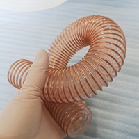 Tuyau soufflet flexible de 6 à 8 pouces en PU/TPU transparent robuste pour aspiration de poussière