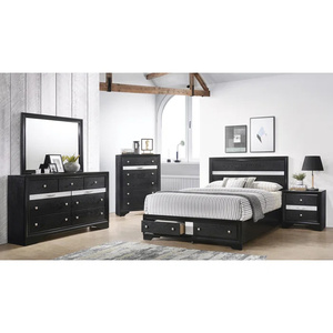 Meubles de chambre à coucher personnalisés, design nordique, luxe, blanc, ensemble de chambre à coucher 5 pièces - Product Image 2