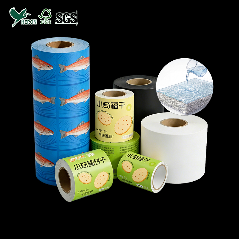 60g Food Grade Aqueous Coating Packaging Paper Roll Waterproof Heat Sealable for Chocolate Auto Packaging