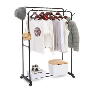 Estante de lavandería <span class=keywords><strong>monocapa</strong></span>, secado de ropa, moldeado por pulverización de hierro, tendedero de ropa plegable - Product Image 5