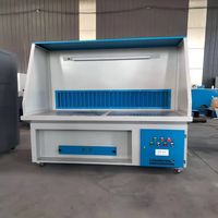 Table de travail de meulage à aspiration descendante industrielle avec vitesse variable pour le polissage des métaux, le meulage et la collecte de poussière