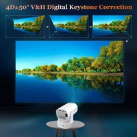Projecteur de jeux vidéo Smart TV HD720P, mini projecteur de cinéma maison, WiFi 4K, Android 12, courte portée, rechargeable