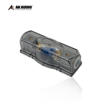 Porte-fusible ANL en ligne 4 canaux classe AB AK-F01 100A 12-36V 10Hz-30kHz pour amplificateur audio de voiture et éclairage LED négatif ATO/ATC
