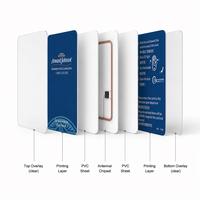 Cartes RFID vierges en PVC pour employés d'hôtel, 125 kHz, 13,56 MHz, pour contrôle d'accès aux salles, vente en gros directe usine