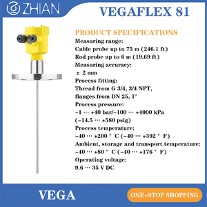เครื่องวัดระดับ VEGAFLEX โดย Geleide พร้อมเซ็นเซอร์วัดระดับเรดาร์ FX81 - Product Image 4