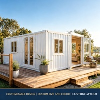 Maison moderne préfabriquée en conteneur de luxe Bâtiment modulaire préfabriqué en acier à vendre pour hôtels ou petites maisons