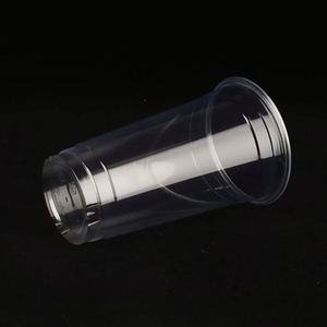Gobelets en plastique PET jetables écologiques de 98 mm avec logo personnalisé, 12 oz-24 oz, couvercles plats, pour thé au lait, café glacé, boissons froides, eau minérale - Product Image 4