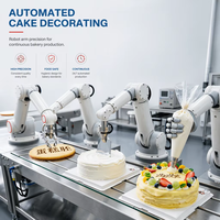 Système de ligne de production de gâteaux automatique à haute productivité avec bras robotisé électrique pour boulangerie
