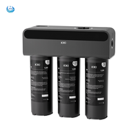 Purificateur d'eau compact manuel à 3 étages avec membrane UF de 1/4 pouce, ultrafiltration sous l'évier, coton PP, bloc de carbone pour