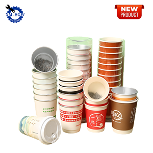 Most Popular High Quality Disposable Biodegradable Paper Cup Double Wall for Coffee Tea Cocoa