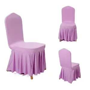 Low Price Chair Slipcovers Colorful Elastic Chair Covers For Wedding Hotel