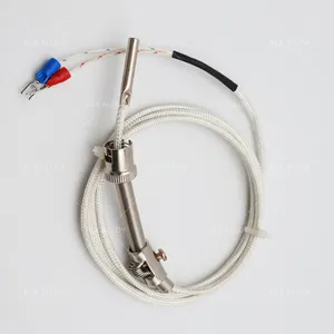 K-Type <span class=keywords><strong>Thermocouple</strong></span> เซ็นเซอร์โพรบ100มม., ลวด3ม., ไม่มีสายดิน, อุณหภูมิตั้งแต่-100C ถึง1250C - Product Image 1