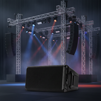 Système de sonorisation actif extérieur étanche AUDIOPEAK HDL-28A, 1100W, double haut-parleur 8 pouces, 2 voies, néodyme, plastique, portable, pour scène