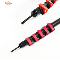 TLL Poteau d'auvent robuste en fibre de carbone UD avec système de verrouillage rapide pour support de auvent de camping-car et de véhicule tout-terrain