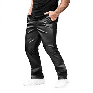 Pantalon en cuir pour homme de qualité supérieure, respirant, coupe droite, décontracté, léger, anti-plis, résistant à l'eau - Product Image 1
