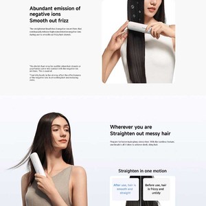 Cepillo alisador de pelo inalámbrico Xiaomi, con batería de 3200mAh, ajustes de calor regulables para cabello grueso, fino y abundante. - Product Image 4