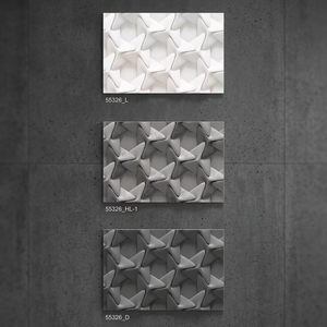 กระเบื้องเซรามิกผนังลายหกเหลี่ยม 3 มิติ สีเขียวไฮไลท์ ดีไซน์พอร์ซเลน ขนาด 30x45 ซม. 300x450 มม. เหมาะสำหรับผู้รับเหมา - Product Image 5