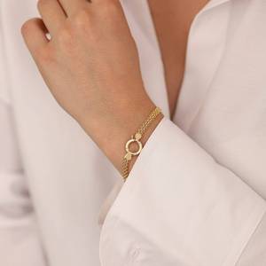 <span class=keywords><strong>Bracelet</strong></span> tendance en acier inoxydable imperméable, sans ternissement, avec fermoir mousqueton, chaîne en maille, <span class=keywords><strong>bracelet</strong></span> à fermoir <span class=keywords><strong>marin</strong></span> pour la fabrication de bijoux - Product Image 5