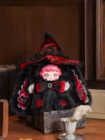 MICOCO Série Maison de Jeu Sorcière Boîte Mystère en Peluche Décoration Maison Poupée Mignonne