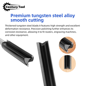 <span class=keywords><strong>Fraise</strong></span> droite <span class=keywords><strong>extra</strong></span> <span class=keywords><strong>longue</strong></span> de 8 mm, <span class=keywords><strong>fraise</strong></span> à rainurer et à tailler avec revêtement noir, <span class=keywords><strong>fraise</strong></span> à bois pour la décoration - Product Image 2