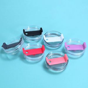 Nouveau style – Couvercle en plastique transparent scellé de 40 oz avec paille pour gobelet isotherme – En stock – Vente en gros directe usine – Approvisionnement en vrac - Product Image 3