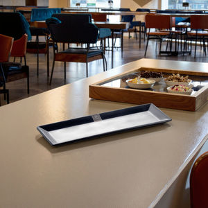 プリント付きのカスタマイズされた豪華な長方形の100% メラミントレイ、食堂フードトレイ - Product Image 3