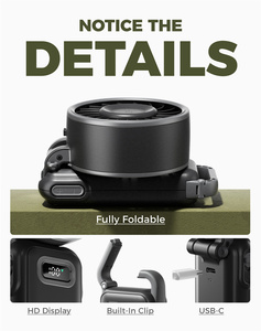 डिवेब्लूज़ <span class=keywords><strong>2026</strong></span> मिनी प्रशंसक 3600 माया उच्च गति वाले प्रदर्शन 100 पवन स्तर के रिचार्जेबल पोर्टेबल प्रशंसक आउटडोर उपयोग - Product Image 4