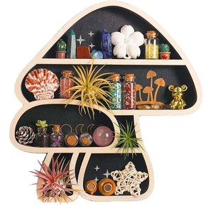 Heart Shape Wooden <b>Wall</b> Shelf Multi Layer Storage Rack For Living Room Decor Valentine's Day Gift - Product Image 3