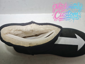Meckmanly Custom Black Ankle Snow <b>Boots</b> Plush Lining Anti-Slip Rubber Outsole <b>Warm</b> Winter Unisex Closed Toe - Product Image 1