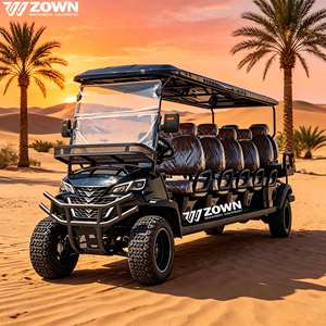 4 Passenger Luxury Electric Golf Cart With Windshield LED Light For Wedding & Sightseeing Tours - Product Image 1