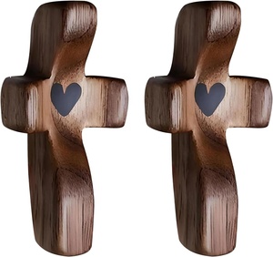 Croce per il mio cuore regalo di incoraggiamento con croce in legno per alleviare lo Stress da dita regali per alleviare lo Stress da tasca piccola croce - Product Image 1