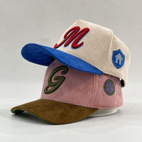 Casquettes de baseball en daim unisexes brodées 3d personnalisées de haute qualité en gros