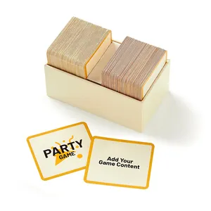 Özel baskı grubu meydan parti oyun kartı arkadaşlar parti gizli soru güverte kart oyunu seti
