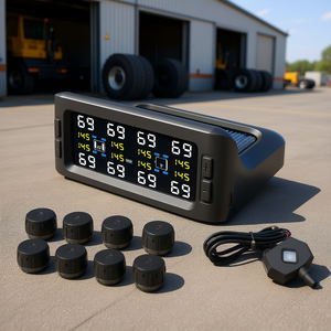 Sensor Digital de Presión de Neumáticos PST601P8TP, 0-13 Bar, Pantalla LCD, Carga Solar y USB, para Camiones de 8 Ruedas, Autobuses y Vehículos de Ingeniería - Product Image 2