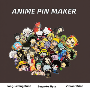 ラペルピン用のかわいいアニメメタル1000カスタムエナメルバッジメーカーお土産用アンティーク模造スタイル - Product Image 2