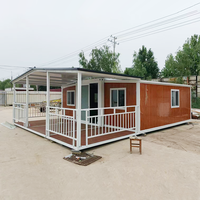 Maisons préfabriquées de 40 pieds Conteneur d'expédition maritime portable extensible Maison