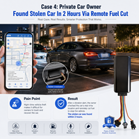Traceur GPS 4G LTE+2G avec coupure de carburant et d'alimentation à distance, surveillance vocale, localisateur de véhicule en temps réel pour tableau de bord, voiture, camion, flotte