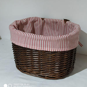 Commercio all'ingrosso della fabbrica <span class=keywords><strong>in</strong></span> rattan bianco portabiciclette portabiciclette cesto portaoggetti <span class=keywords><strong>in</strong></span> <span class=keywords><strong>vimini</strong></span> - Product Image 4