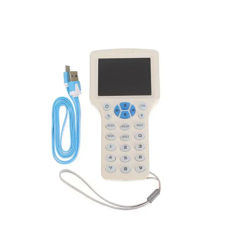 Copiatrice per schede rfid 125khz 13.56mhz a basso costo con display lcd lettore usb e duplicatore cloner scrittore